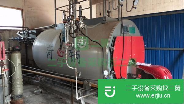 山西低價出售二手1噸燃氣蒸汽鍋爐