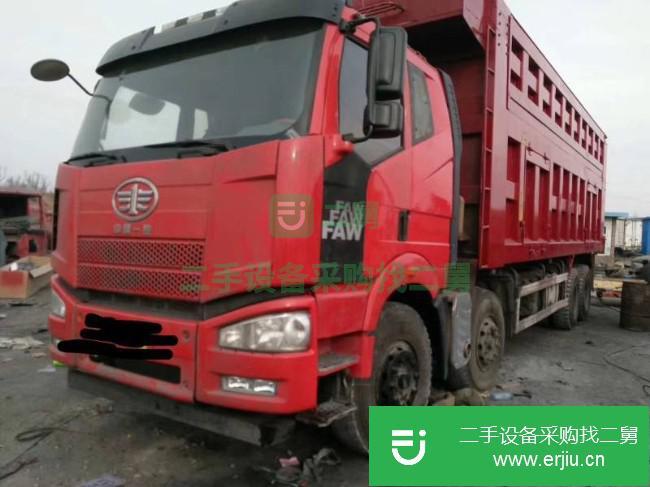 陜西出售二手一汽解放廂式自卸車