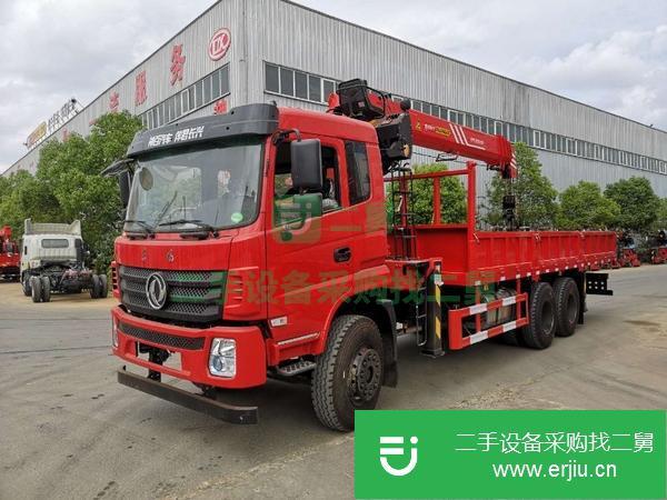 貴州出售二手東風10噸隨車吊