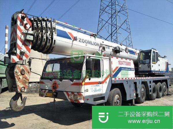 內(nèi)蒙古出售二手中聯(lián)吊車 90噸6節(jié)臂