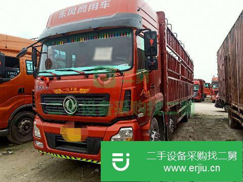 江西出售二手東風(fēng)天龍前四后八倉(cāng)欄式載貨車