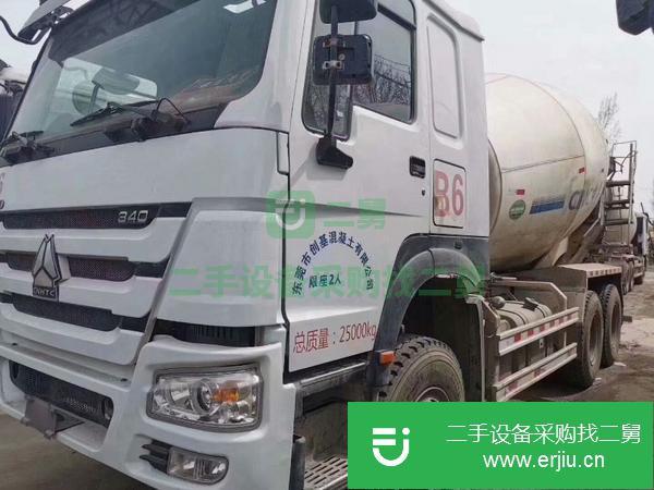 江西出售二手豪沃國五大12方攪拌車