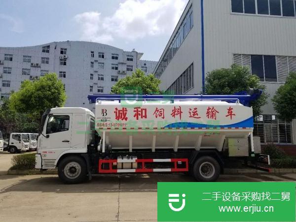河北出售二手陜汽玉柴220馬力24方散裝飼料運(yùn)輸車