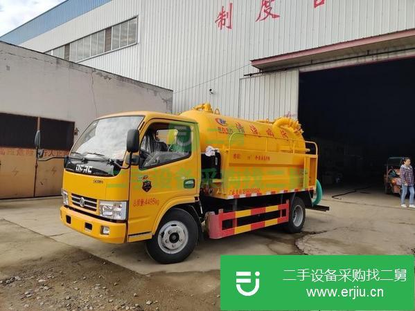 湖南出售二手東風多利卡藍牌清洗吸污車