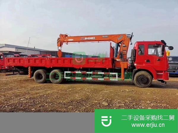 湖南出售二手石煤14噸東風錦程后八輪隨車吊