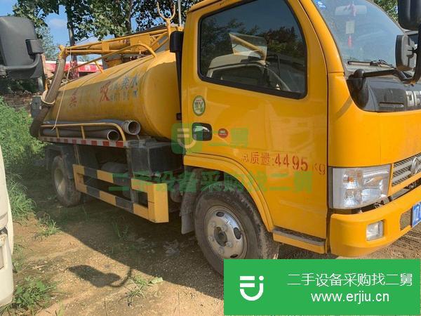 山東出售二手東風多利卡藍牌5方吸糞車