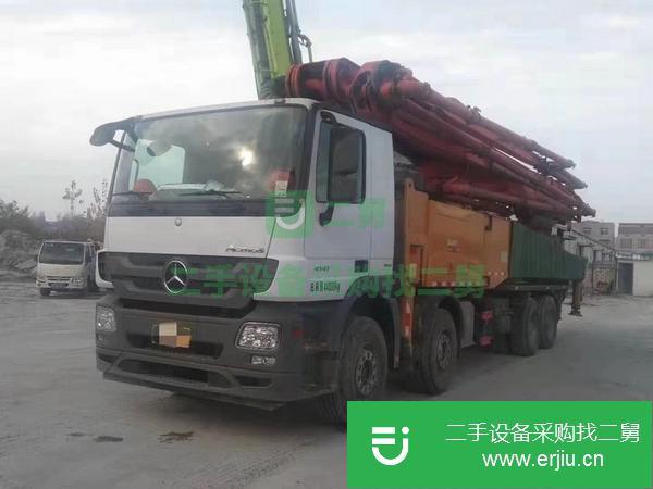 湖北出售二手三一泵車，奔馳56米底盤
