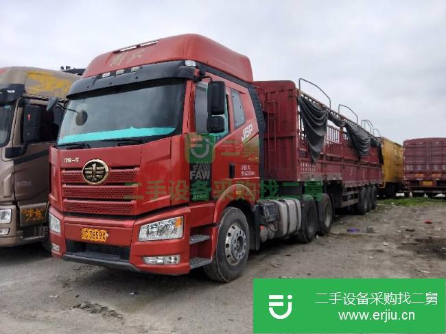 江西出售二手一汽解放半掛車