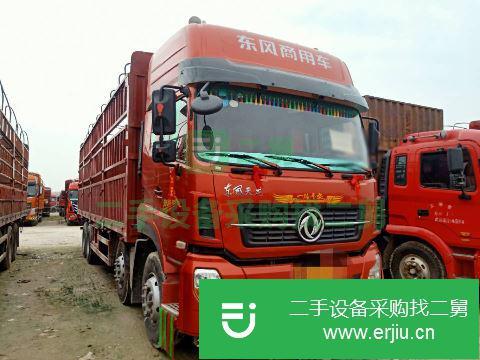 江西出售二手東風(fēng)天龍前四后八倉(cāng)欄式載貨車