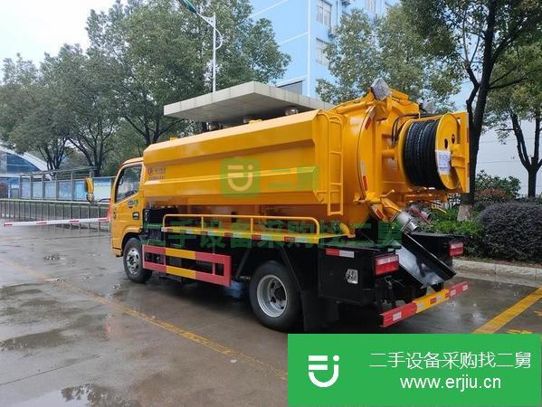 湖南出售二手東風多利卡藍牌清洗吸污車