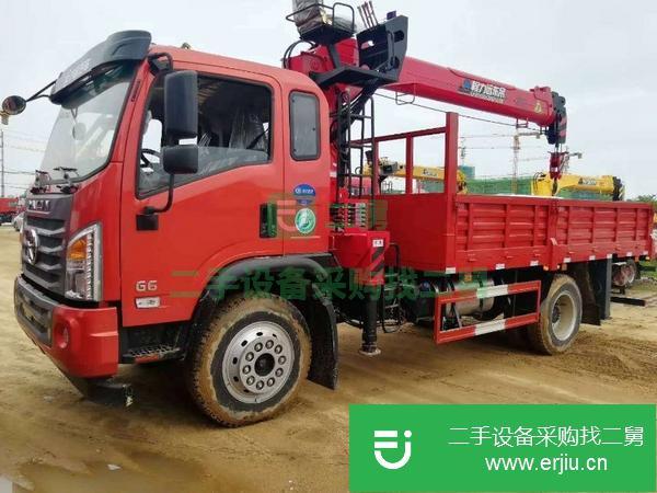 湖北出售二手大運程力6.3噸隨車吊