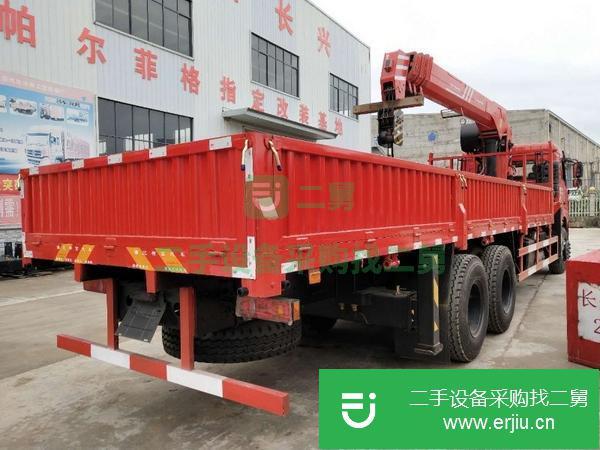 陜西出售二手東風后八輪12噸隨車吊