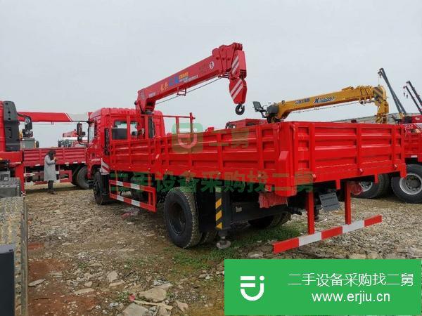湖北出售二手東風單橋180馬力8噸隨車吊