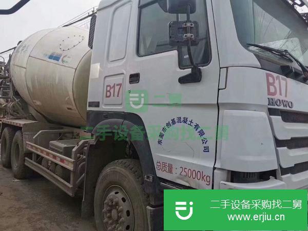 江蘇出售二手豪沃國五大12方攪拌車