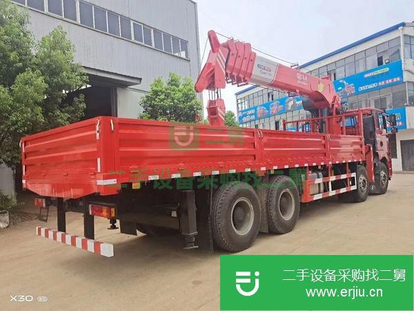 湖北出售二手陜汽德長隨車吊