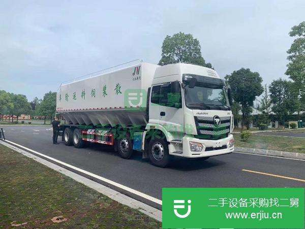 山東出售二手福田歐曼前四后八42方散裝飼料運輸車