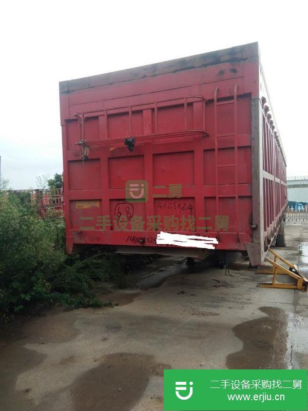 山東出售二手14米側翻半掛車