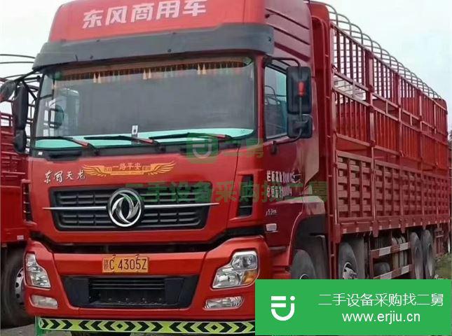 江西出售二手東風天龍前四后八高欄載貨車
