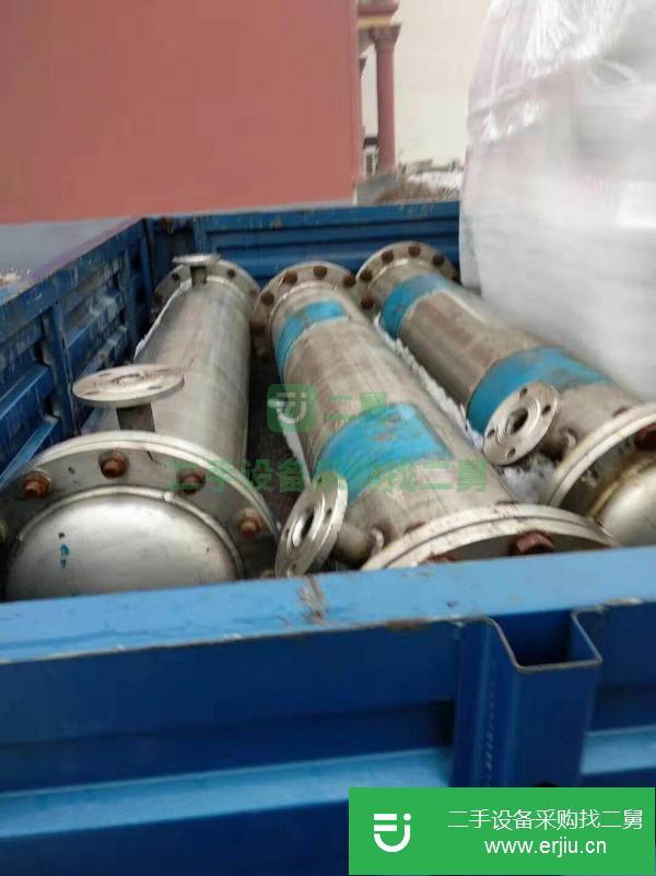 山東出售二手50平方不銹鋼列管式冷凝器