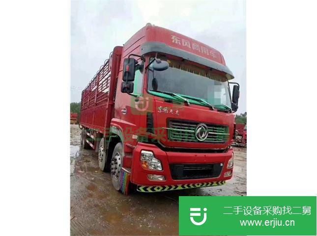 江西出售二手東風(fēng)天龍前四后八高欄載貨車