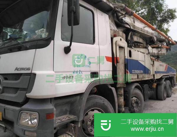 甘肅出售中聯泵車，奔馳底盤49米,車況原版,工作十萬方