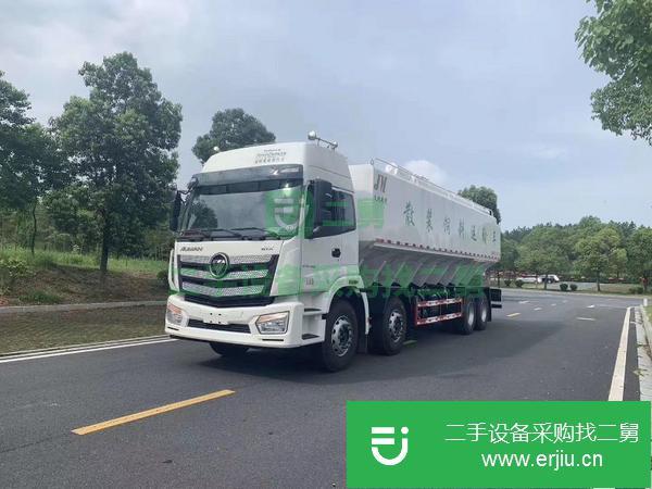 山東出售二手福田歐曼前四后八42方散裝飼料運輸車