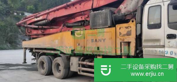 貴州出售二手三一泵車，五十鈴48米底盤