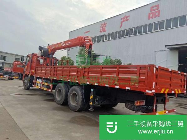 湖北出售二手解放12噸隨車吊
