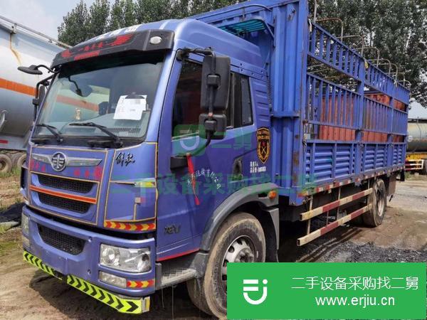 江蘇出售二手解放龍V6.8米高欄貨車