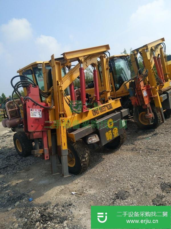山東出售二手公路護(hù)欄打樁機(jī)