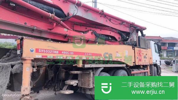 廣西出售二手國四三一奔馳49米泵車