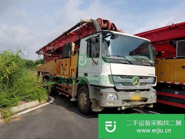廣西出售二手三一泵車，奔馳47米底盤