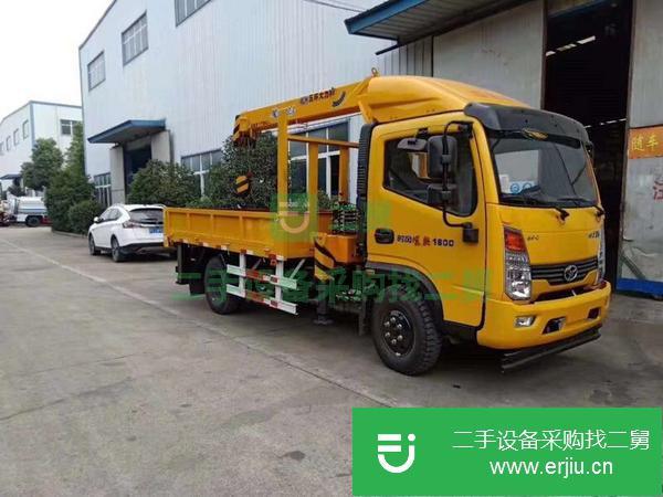 湖北出售二手藍牌五噸隨車吊