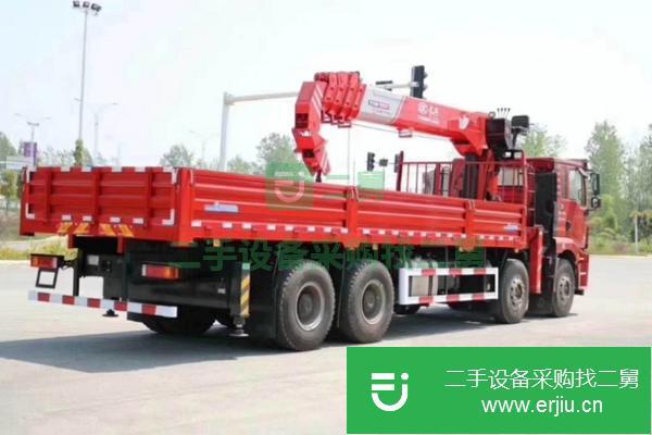 湖北出售二手陜汽德龍前四后八14噸隨車吊