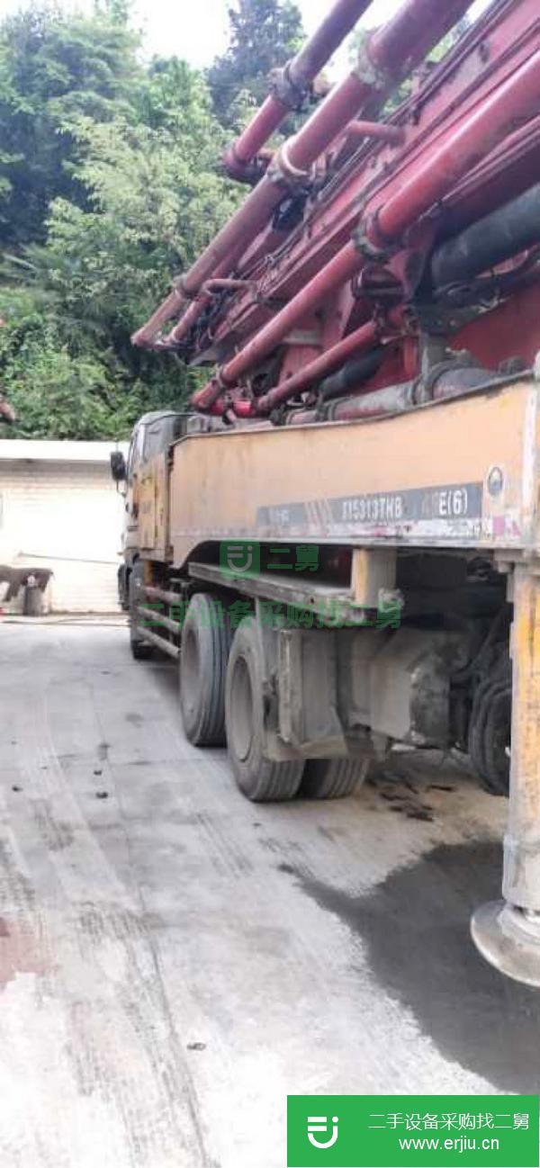 貴州出售二手三一泵車，五十鈴48米底盤