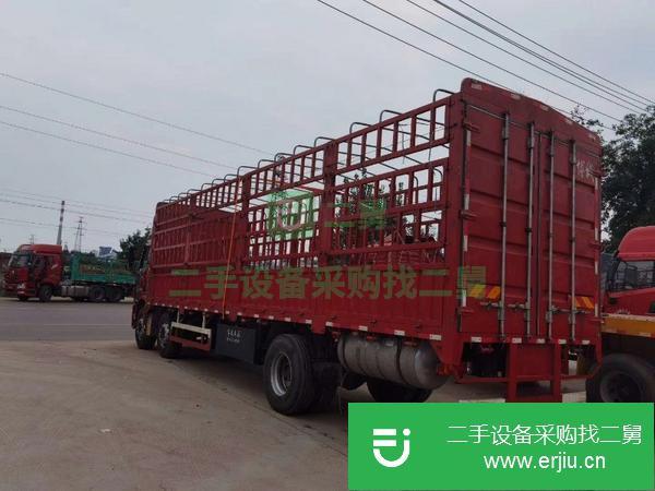 河北出售二手前四后四9.6米高欄解放貨車(chē)。