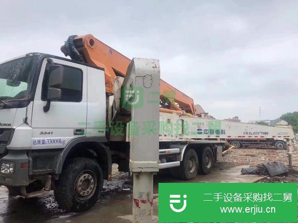 湖南出售二手奔馳底盤49米6節(jié)臂泵車
