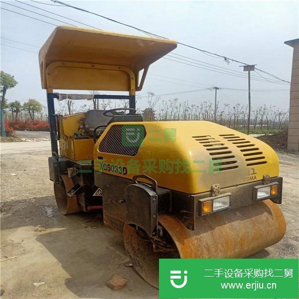 上海出售二手廈工3噸雙鋼輪振動壓路機