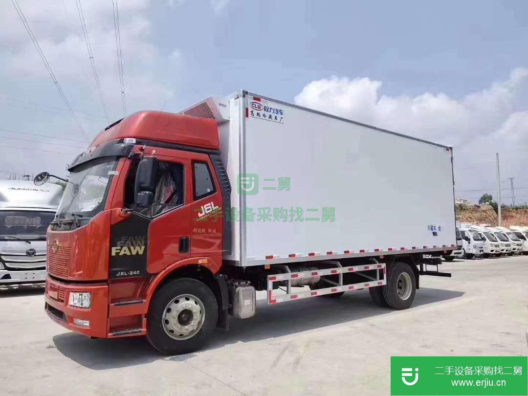 湖北出售二手一汽解放240馬力冷藏車