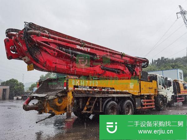 湖南出售二手三一泵車，五十鈴40米底盤