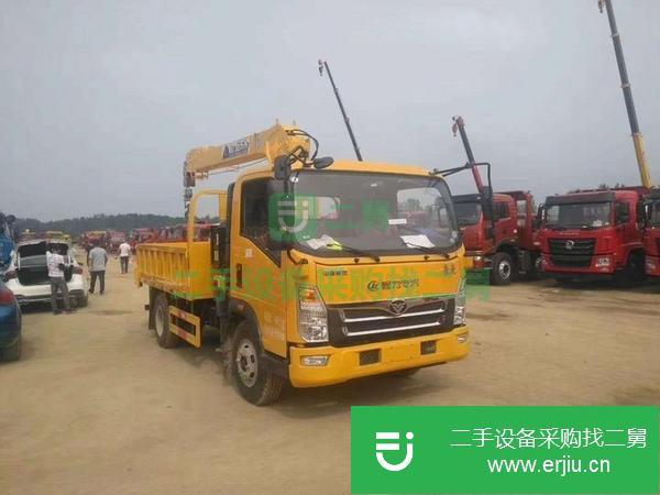 湖北出售二手藍牌4噸隨車吊