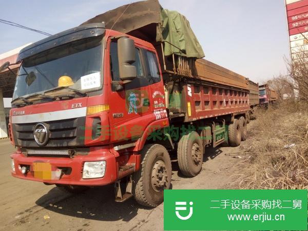 山東出售二手前四后八歐曼自卸車!