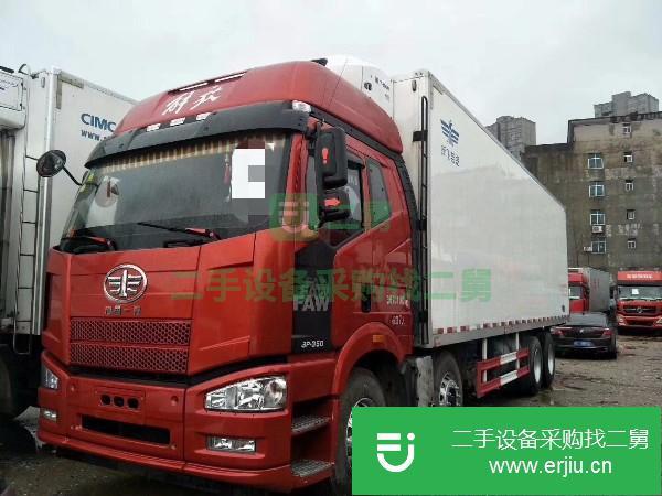 江西出售二手解放J6P冷藏車