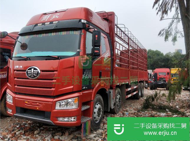 江西出售二手一汽解放J6P倉柵載貨車