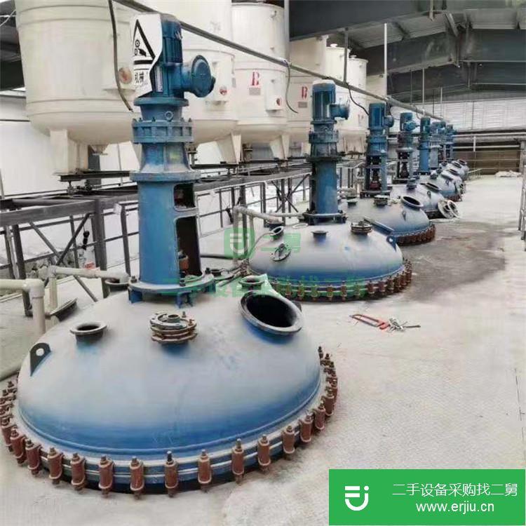 山東出售二手3立方搪瓷反應釜