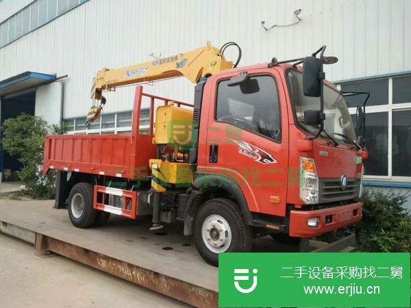 湖北出售二手5噸重汽王牌隨車吊