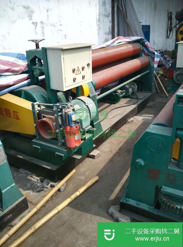 河南出售二手12X2000機械式三輥對稱式卷板機