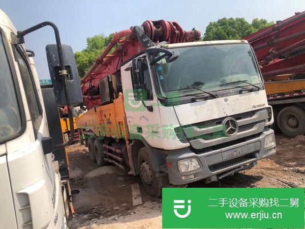 河南出售二手三一泵車 奔馳49米底盤