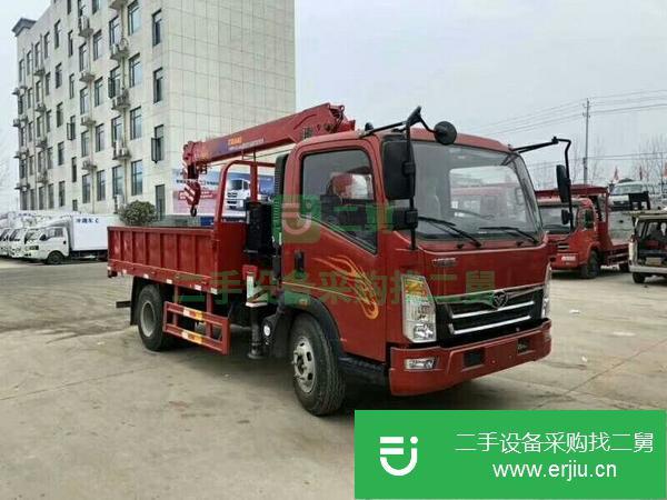 湖北出售二手藍牌重汽隨車吊