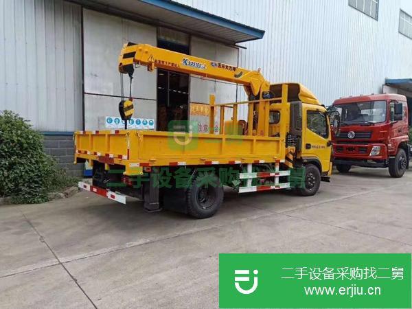 湖北出售二手藍牌五噸隨車吊